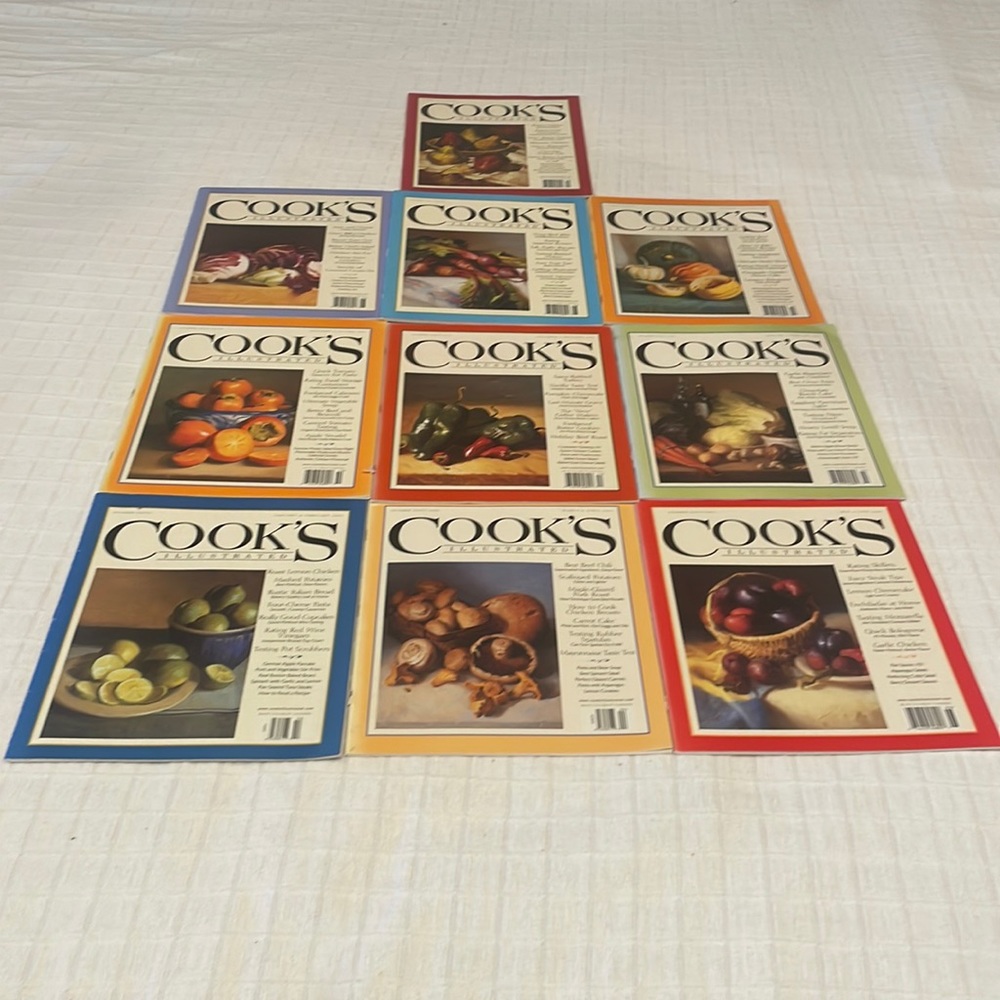Cooks illustrated vintage 2003 & 2004 magazines bundle cooking baking recipe